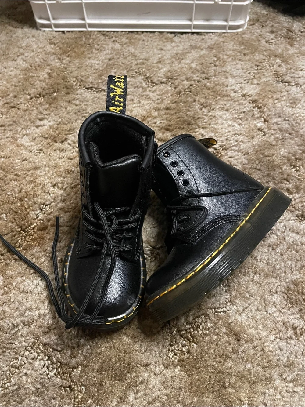 NEW! Dr Martens Girls Black Boots Size 7